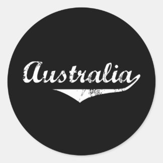Australia Revolution Style Classic Round Sticker