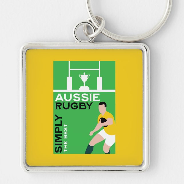 Australia Rugby Player Key Ring (Front)