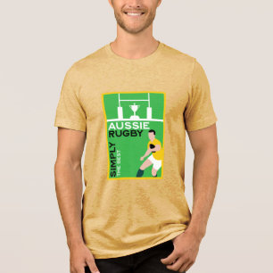 Australia Rugby Player Tri-Blend Shirt