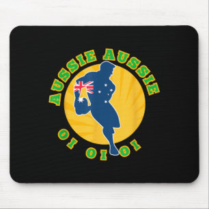 Australia Rugby, Wallabies Aussie Aussie Aussie Oi Mouse Mat