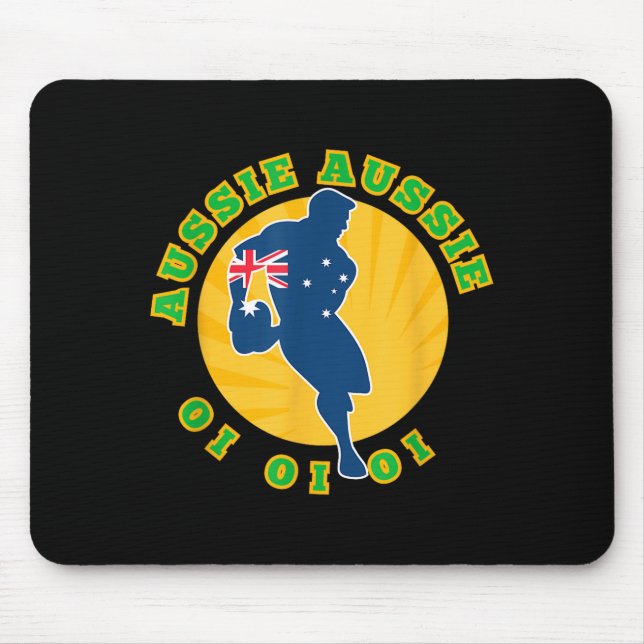 Australia Rugby, Wallabies Aussie Aussie Aussie Oi Mouse Mat (Front)