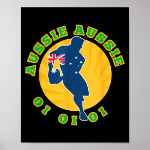 Australia Rugby, Wallabies Aussie Aussie Aussie Oi Poster