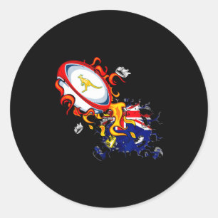 Australia Rugby, Wallabies Rugby Jersey, Australia Classic Round Sticker