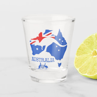 Australia shot glass