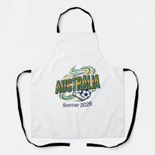 Australia Soccer 2026 Soccer Bold Country Typograp Apron
