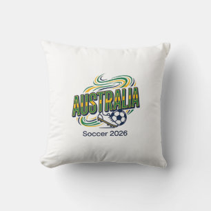 Australia Soccer 2026 Soccer Bold Country Typograp Cushion