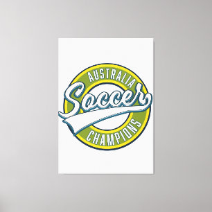 Australia soccer champions logo. canvas print