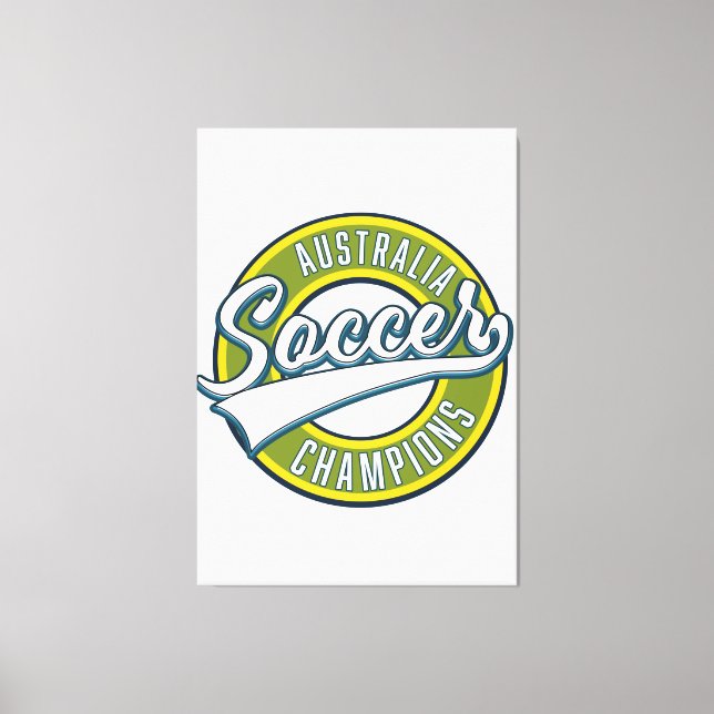 Australia soccer champions logo. canvas print (Front)