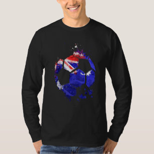Australia Soccer Graphic Australia Flag Football S T-Shirt