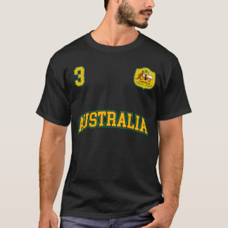 Australia Soccer  No 3 Back Australian Sportseam f T-Shirt