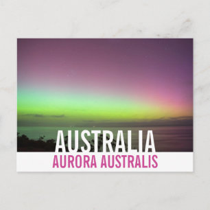 Australia Southern Lights Photo Postcard