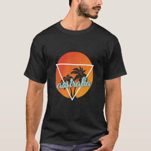 Australia Sun Shaped Triangle With Palmes T-Shirt