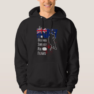 Australia Supporter Blood Sweat No Fears Ice Hocke Hoodie