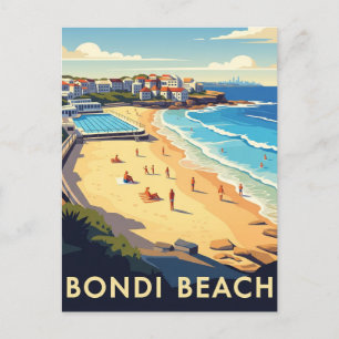 Australia Sydney Bondi Beach Postcard