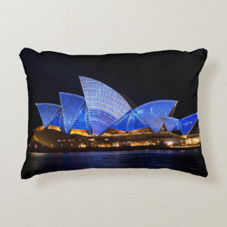 Australia Sydney Opera House At Night Decorative Cushion