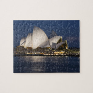 Australia, Sydney. Opera House at night on Jigsaw Puzzle