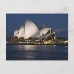 Australia, Sydney. Opera House at night on Postcard