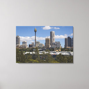 Australia, Sydney, Potts Point. Sydney skyline. Canvas Print