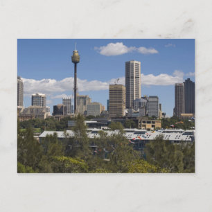 Australia, Sydney, Potts Point. Sydney skyline. Postcard