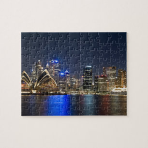Australia, Sydney. Skyline with Opera House seen Jigsaw Puzzle