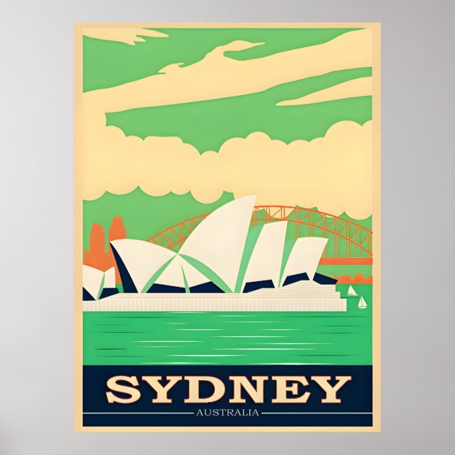 Australia Sydney Travel Poster (Front)