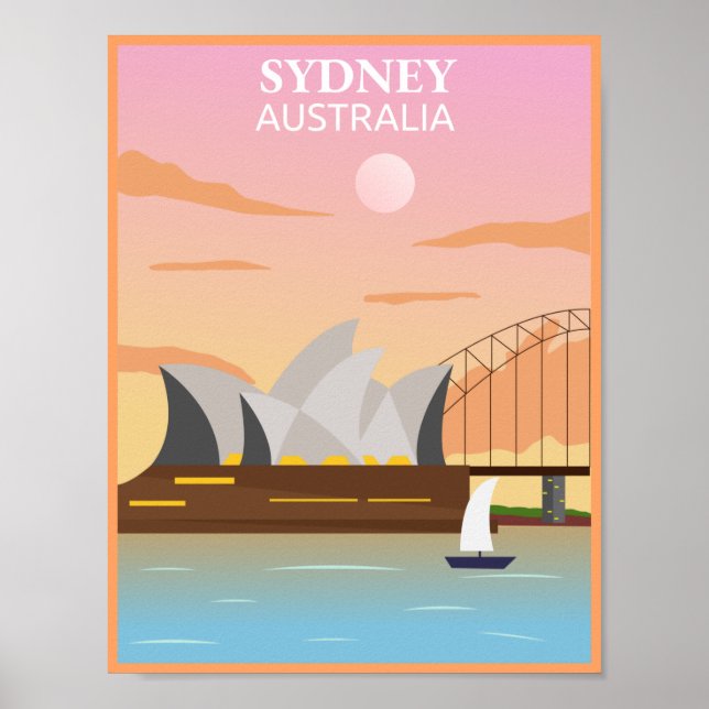 Australia Sydney travel Poster (Front)