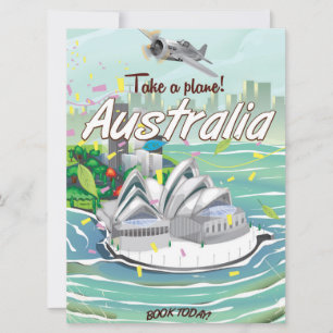 Australia Sydney vintage travel poster
