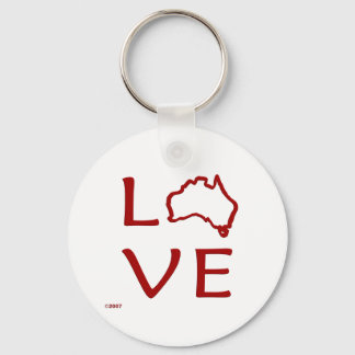 Australia T-Shirts and Gifts, Love Australia! Key Ring