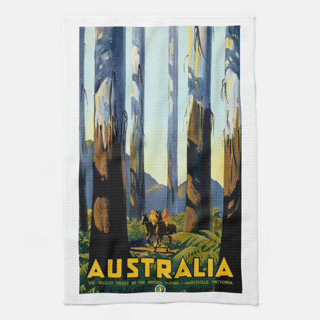 Australia Tea Towel (Vertical)