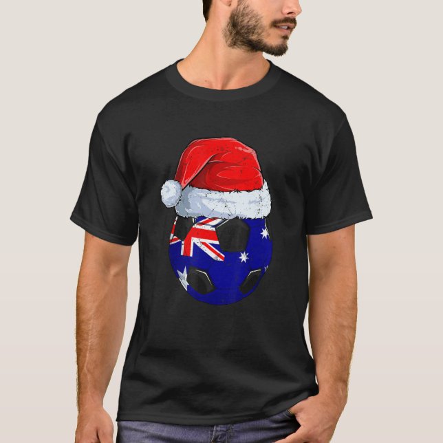 Australia Team Player Football Ball World Soccer S T-Shirt (Front)