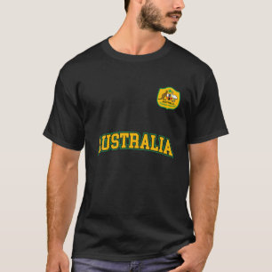Australia Team Sports Soccer Australian Flag Jerse T-Shirt