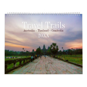 Australia Thailand Cambodia Travel Wall Calendar