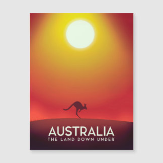 Australia " The land down under" vacation print.