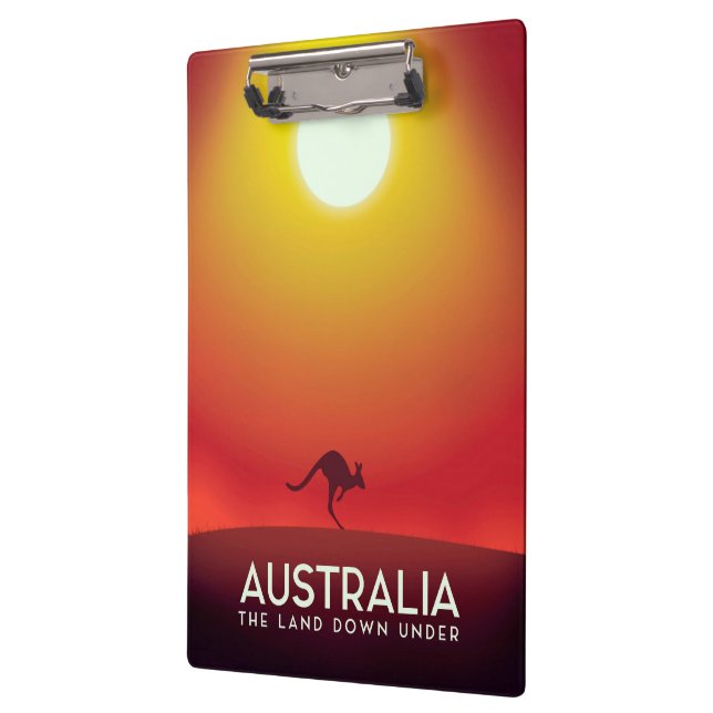 Australia " The land down under" vacation print. Clipboard (Left)