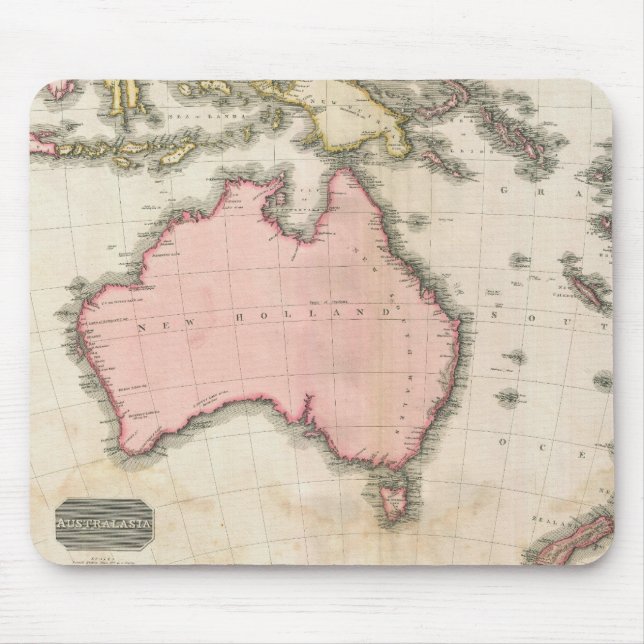Australia & the South West Pacific Mouse Mat (Front)