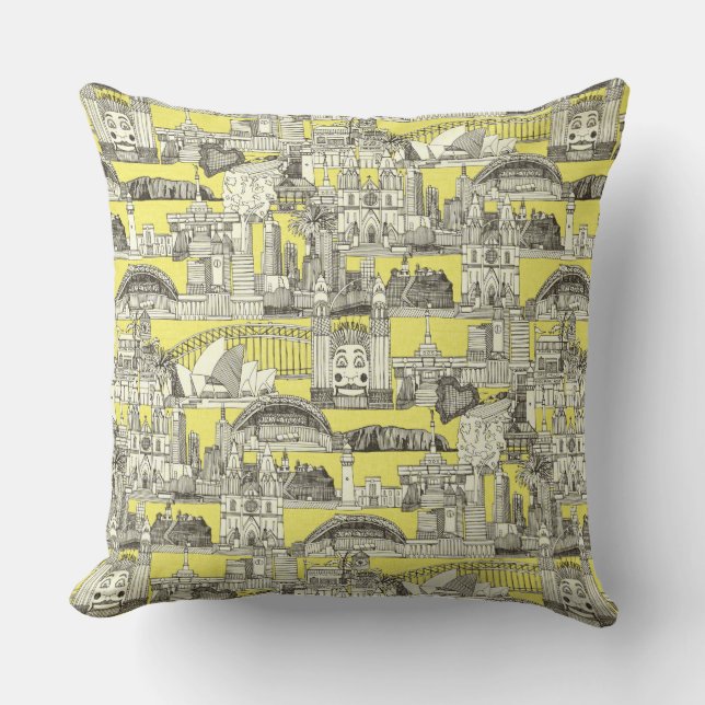 Australia toile de jouy cushion (Front)