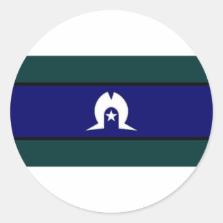 Australia Torres Strait Islanders Flag Classic Round Sticker