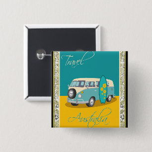 Australia:Travel 15 Cm Square Badge