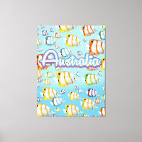 Australia Tropical fish travel poster