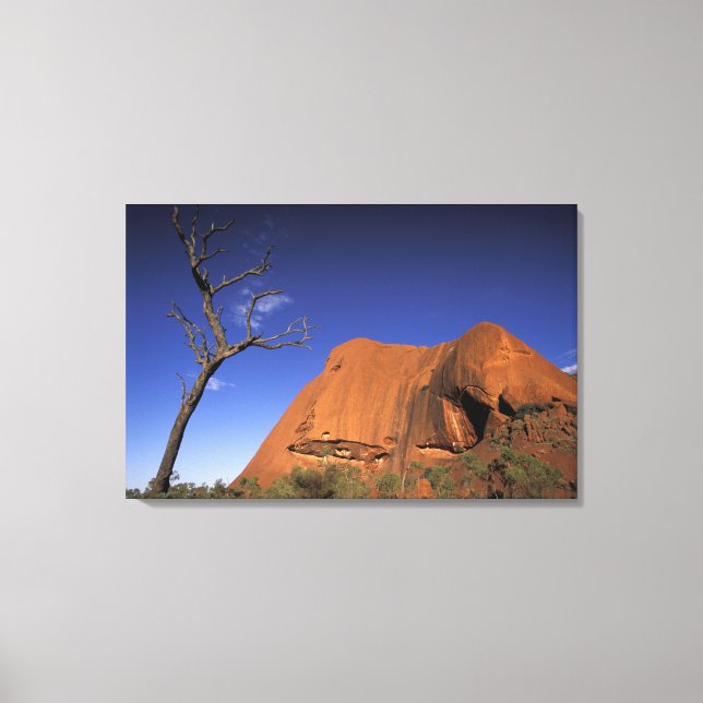 Australia, Uluru Kata Tjuta National Park, Uluru Canvas Print (Front)