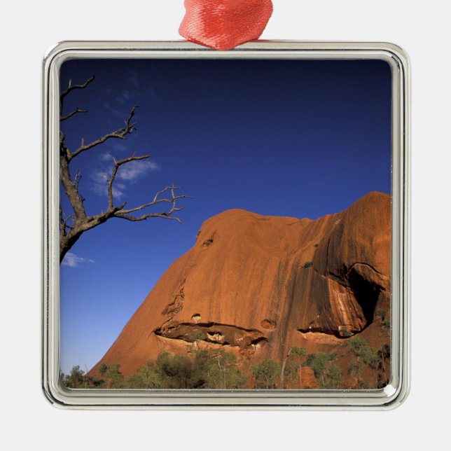 Australia, Uluru Kata Tjuta National Park, Uluru Metal Tree Decoration (Front)