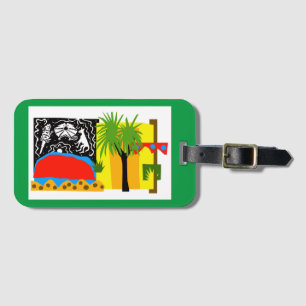 Australia - ULURU - Outback - desert - Green Luggage Tag