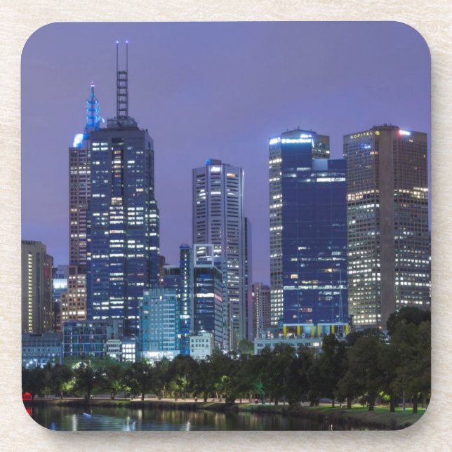 Australia, Victoria, Melbourne, skyline along Coaster (Front)