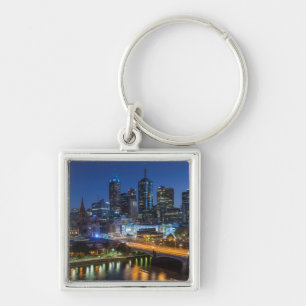 Australia, Victoria, Melbourne, skyline with Key Ring