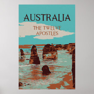 Australia, Victoria, Twelve Apostles coast Poster