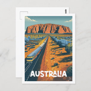 Australia Vintage Famous Travel Place Postcard