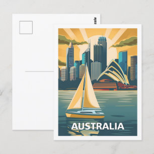 Australia Vintage Famous Travel Place Postcard