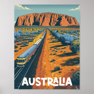 Australia Vintage Famous Travel Place Poster