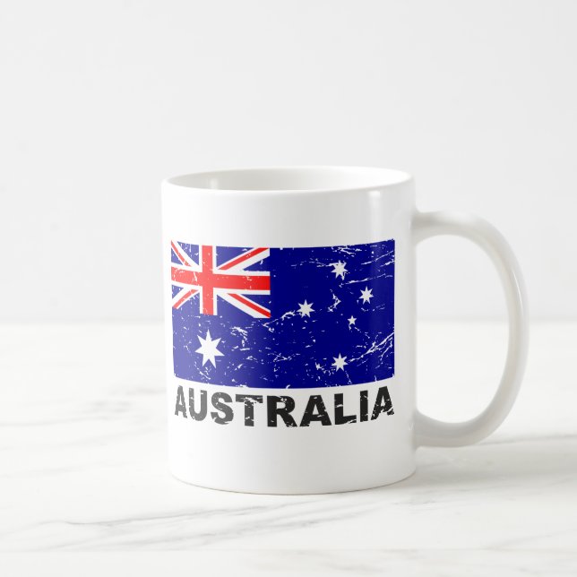 Australia Vintage Flag Coffee Mug (Right)