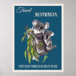 Australia vintage poster